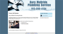Desktop Screenshot of garymcbrideplumbing.com